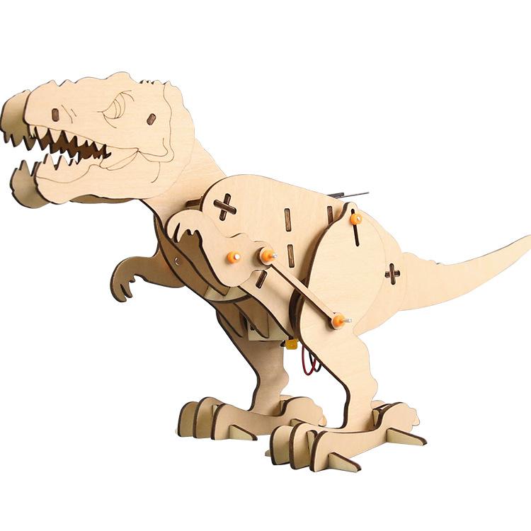 Mechanical Tyrannosaurus Rex DIY Kit Science Experiment Toy for Kids Educational STEM Project G68