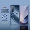 Samsung Z Fold7 Skin-Feel Folding Case: Dazzling Gold, Magnetic, Drop-Proof, Flip7