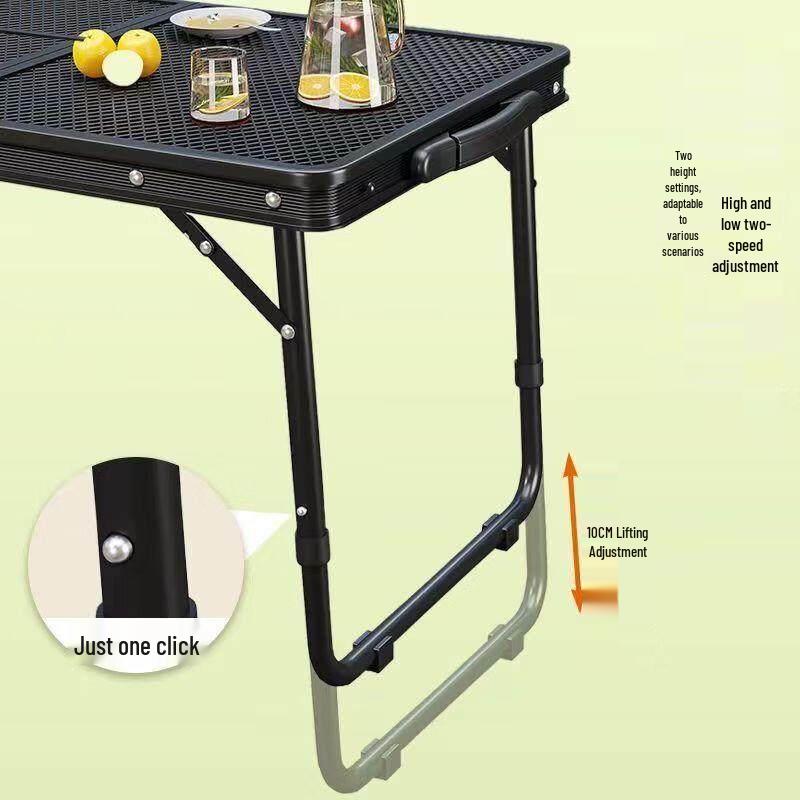 Aluminum Alloy Iron Mesh Folding Camping Table