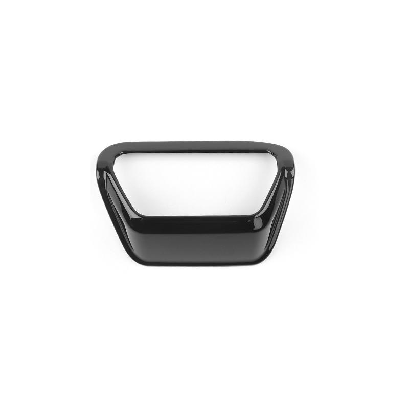 For Kia EV9 LHD Car Interior Carbon Fiber Wood Grain Black Headlight Parking Trunk Opener Button Cover Trim