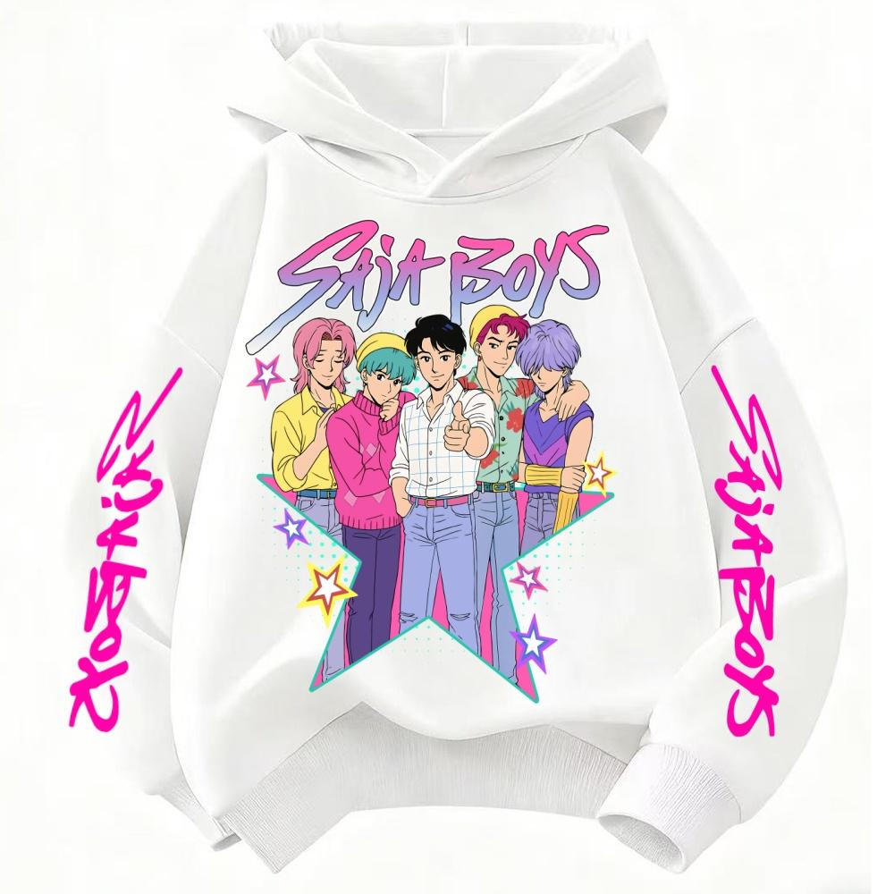 Children's Hoodie KPop Devil Hunter Printed Children's Cartoon Fashion Autumn Casual Warm Coat Hoodie