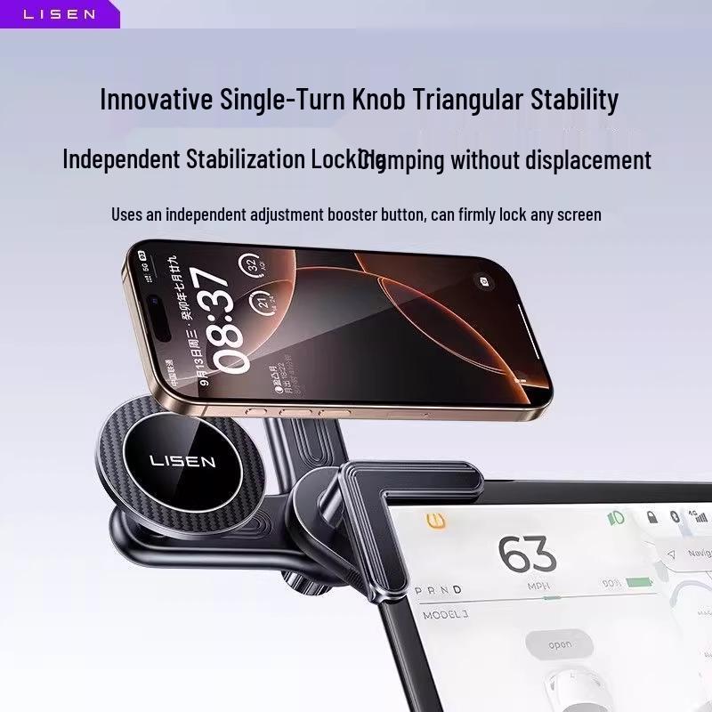 

Listen Car Magnetic MagSafe Phone Holder for Electric Vehicles - Center Console Mount чёрный