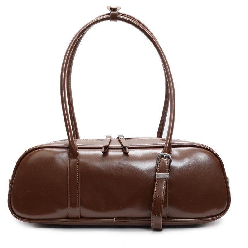 New baguette bag retro simple and versatile shoulder bag women's high-end commuting niche armpit bag