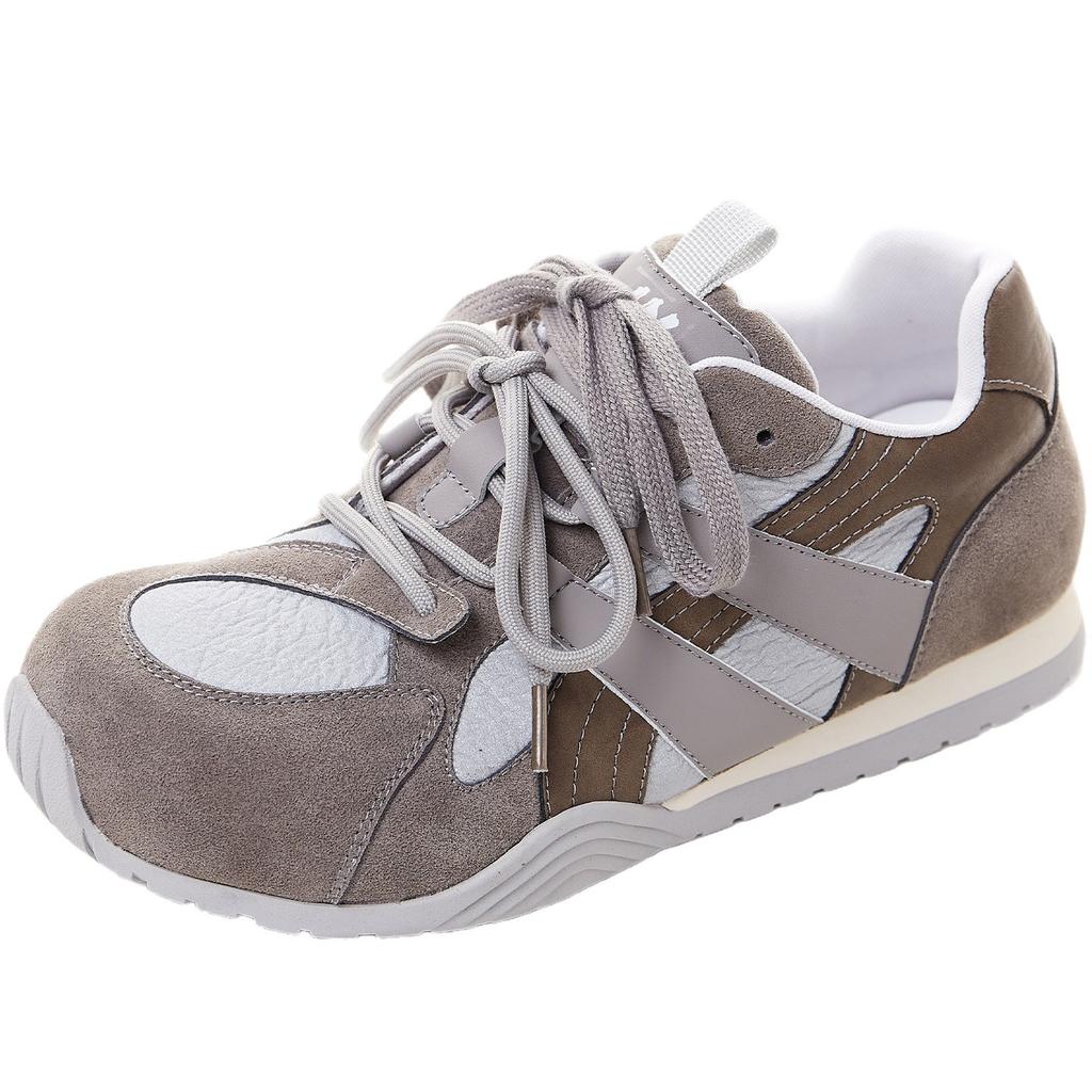 Super Feuer Retro Forrest Gump Schuhe Damen Neu Leder Weiche Sohle Paar Schnürsenkel Lässig Moral Trainingsschuhe Sportschuhe