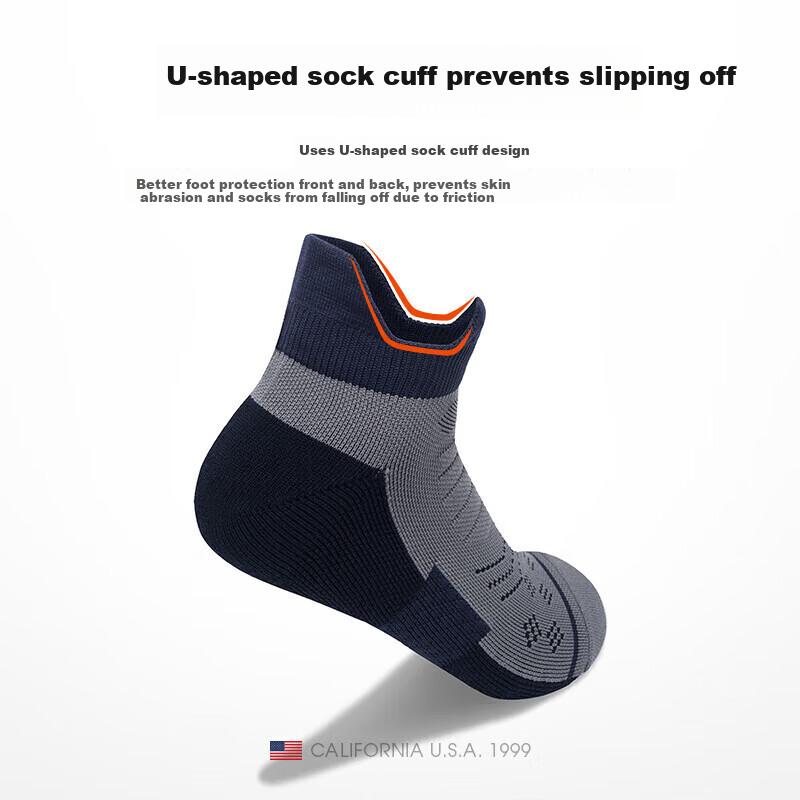 TFO 6th Generation Kids Sports Socks Non-Slip Shock Absorption Outdoor Hiking Mountaineering Socks C2202485 Dark Gray S