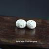 Star and Moon Bodhi Beads: Pure White High-Density 108 Bead Bracelet for DIY Prayer Accessories