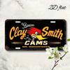 HD Aluminum Print, Vintage Genuine Clay Smith Cams Mr. Horsepower Retro License Plate Style Wall Art, High Definition Bend-Resis