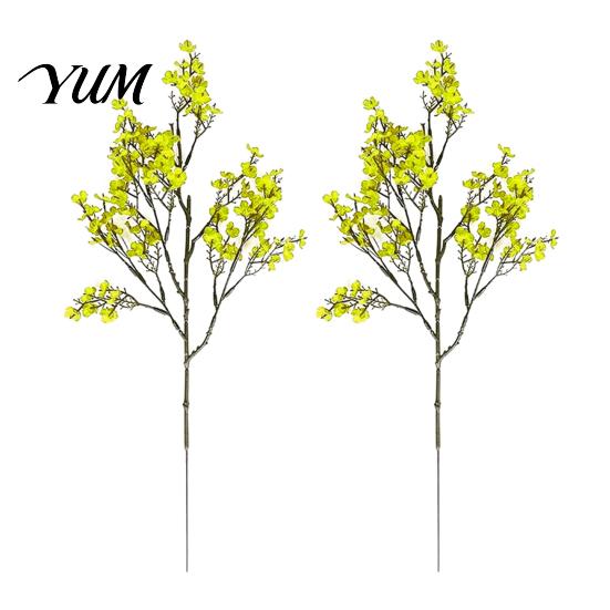 Orange Silk Plants for Halloween Decoration Realistic Artificial Flowers Autumn Home Decoration, Floral Lifelike Branches Seasonal Display Table