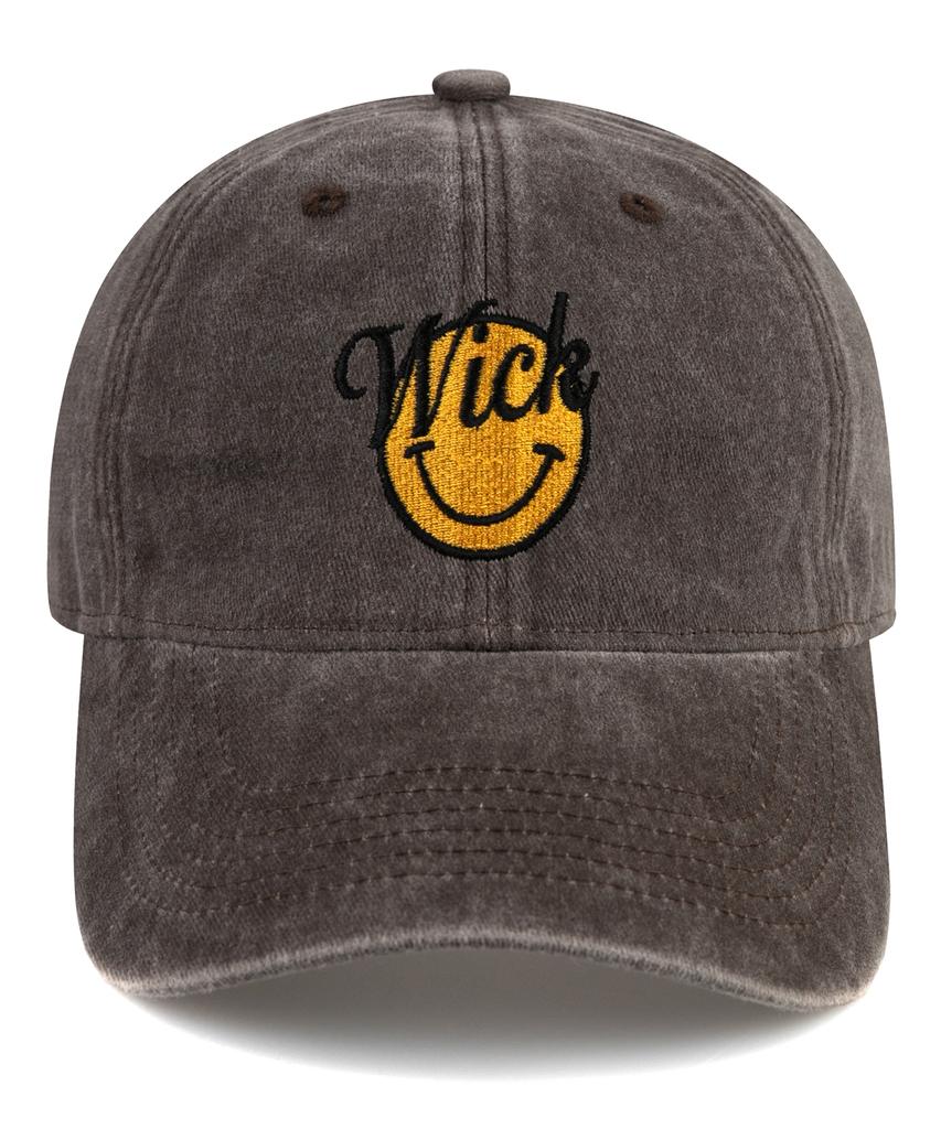 Wig Smile Stonewashed Ball Cap - Brown
