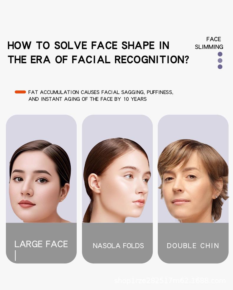 Elastic Fabric EMS Vibration Double Chin Sculptor - Electric Facial Tightening Device