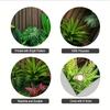 Vibrant Tropical Greenery Tapestry, Lush Jungle Plants with Wooden Fence Wall Hanging for Garage