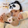 Panda Plush Eye Mask & Headband for Women - Cute Sleep Mask for Autumn & Winter