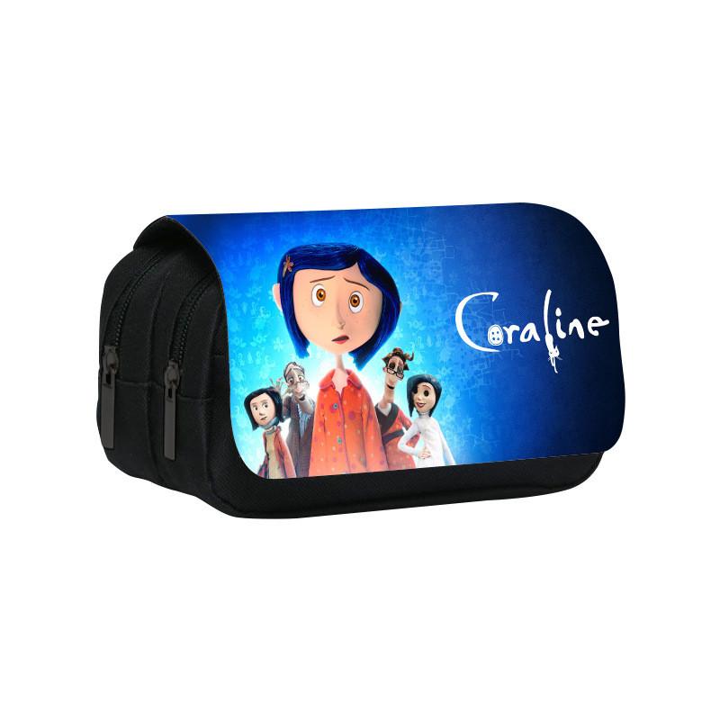 Compartment Twin Coraline Organizer Stationery Pen Pouch For School Home And