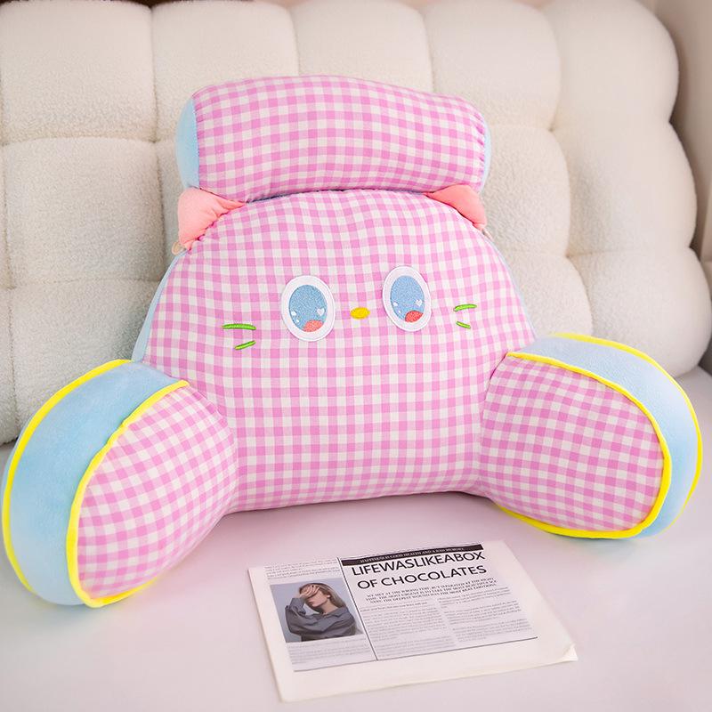 Мультяшная латексная подушка для кровати, мягкий чехол, большая подушка для спальни, для чтения в постели, охлаждающий коврик для подушки, поясничные подушки 60x40cm