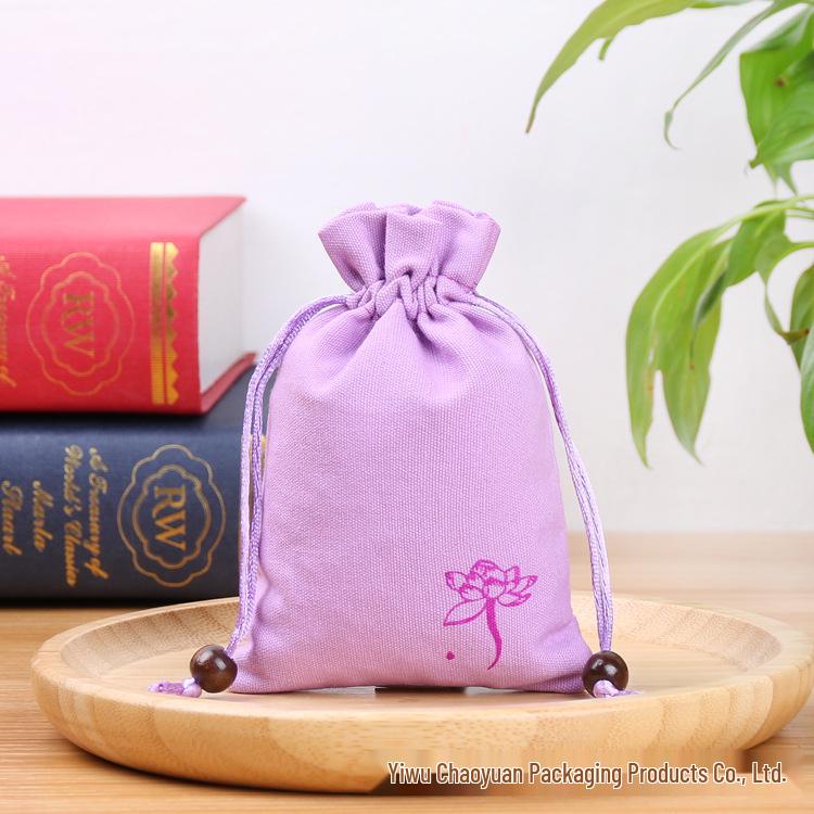 Blank Cotton Canvas Drawstring Bag for Custom Logo and Storage