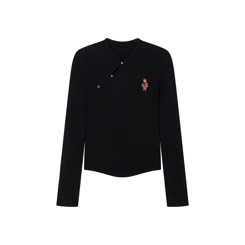 Teenie Weenie Women's New Chinese Style Bear Knit Sweater