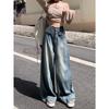 Women’s Plus Size High Waist Retro Wide Leg Jeans