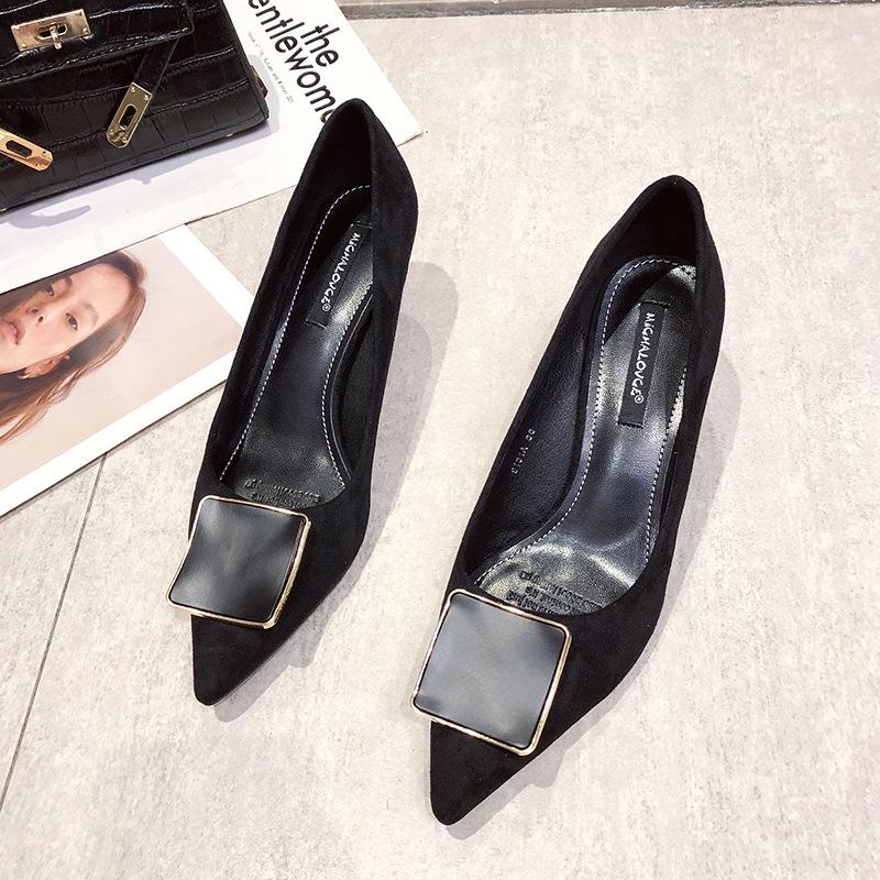 Single shoes women's new summer and autumn pointed head thin heel versatile fashion cm