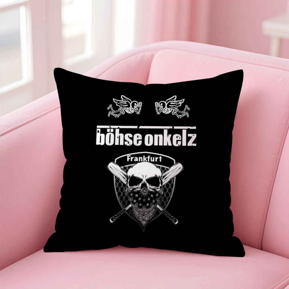 BBohse OOnkelz Cushion Cover Soft Plush Throw Pillow Cushion CoverDoubleSided Printed Pillow Case for Sofa Home Decor