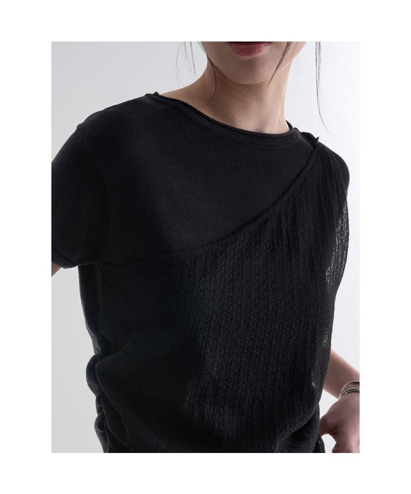 8Seconds Layered Short Sleeve Pullover Black