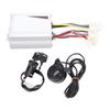 Kit de Contrôleur de Vélo Électrique 24V 500W Contrôleur Moteur à Balais avec Accélérateur au Pouce Ensemble de Clé de Contact pour Électrique
