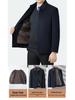 Brand Men's 2025 Autumn/Winter Wool Coat - Lapel, Detachable Down Lining, Double-Faced Wool Overcoat.