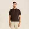 FERRAROMILANO Tone-On-Tone Collared Knit D/Brown (Am0Gtsy25258)