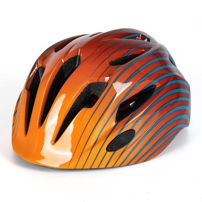 CENTARC beleuchteter Fahrradhelm mit zertifiziertem Kinder-Rücklicht, CPSC/CE-EN1078 (Orangeblau)