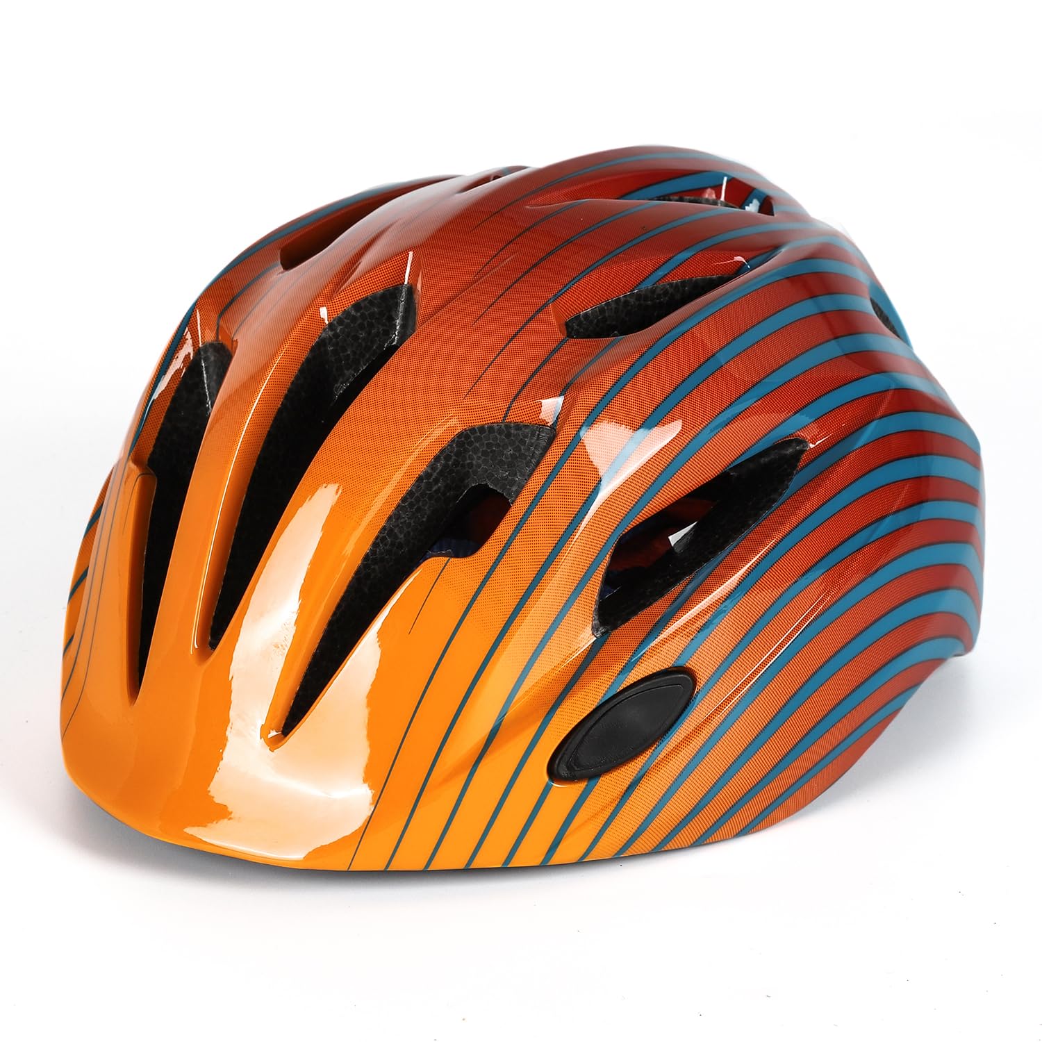 

CENTARC Illuminated Bicycle Helmet with Certified Children s Taillight, CPSC/CE-EN1078 (Orange Blue)