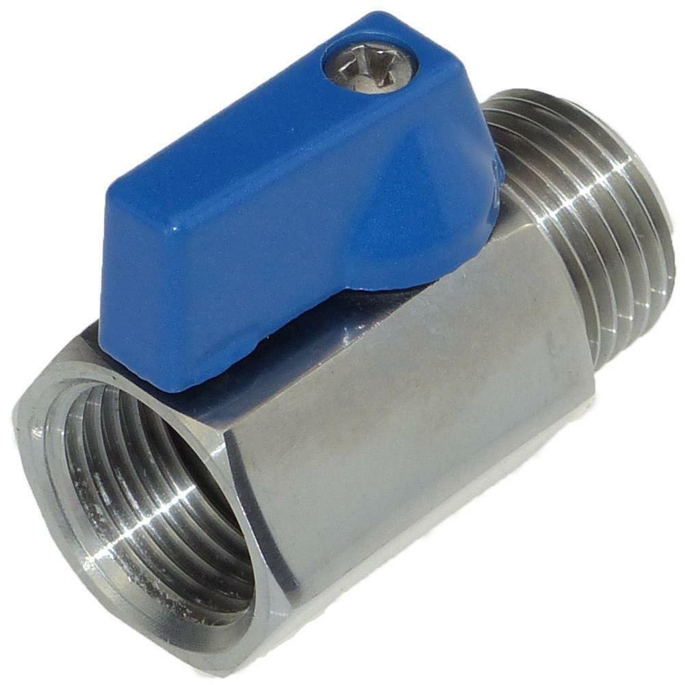 Rubinetto a Sfera di Chiusura Risparmio Idrico 1/4 -3/8 -1/2 Pollice Regolabile Nuovo di Zecca