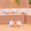 Creative Resin Cow Figurine – Cartoon Animal Craft Kit for DIY Decor, Gifts, and Handmade Projects