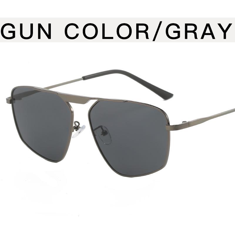 Polygon Shape Sunglasses for Women European American Style Metal Leg Men's Sun glasses UV Protection Outdoor Sunglasses