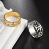 Stainless Steel Ancient Egypt Ra Udjat Ring Eye of Horus Ankh Cross Ring for Women Protection Amulet Egyptian Jewelry