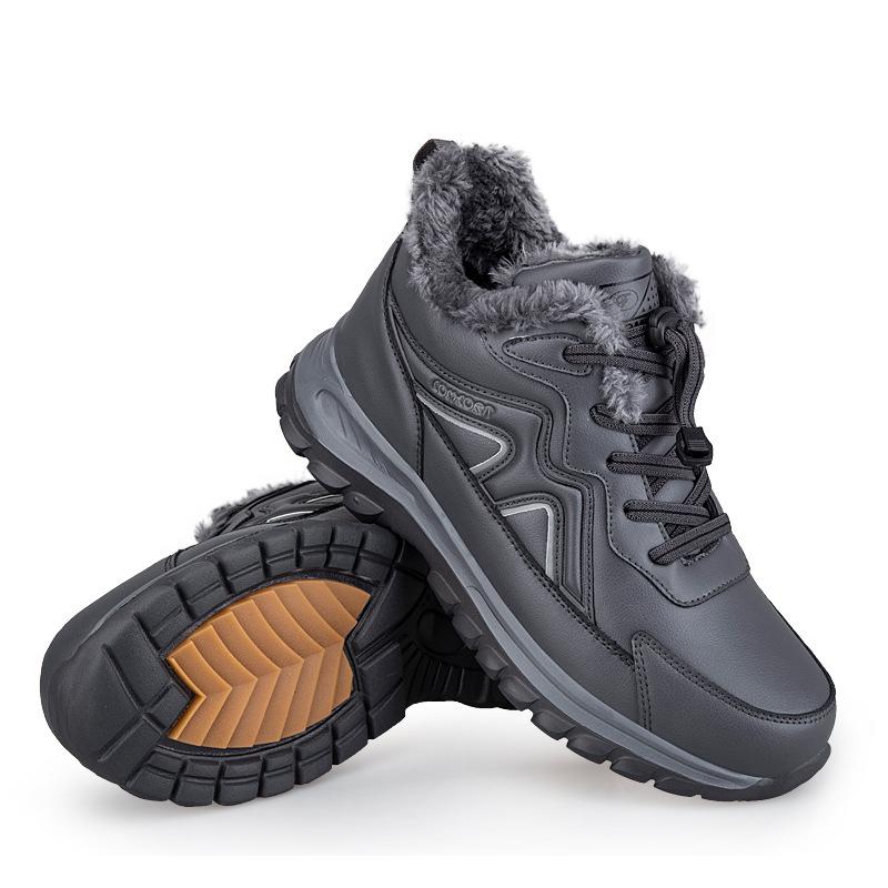 Winter outdoor velvet non-slip high-top warm middle-aged and elderly thickened mother sports walking shoes snow boots