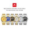 OPK 6073 Top Brand Men’s Quartz Wristwatch Stainless Steel Waterproof Auto Date Luxury Gold Watch for Man High Quality