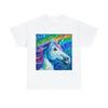T Shirt Unisex Adult Unicorn Fantasy Mythical Rainbow Cute Sparkle Retro Style