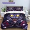 Death Note Pattern Bedding Quilt Set Quilt Cover Pillowcase Home Decoration Birthday Gift (1 * duvet cover + 2 * pillowcase, without core)