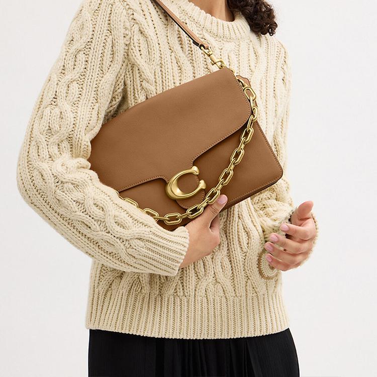 Coach Tabby 30 Leather Shoulder Tote Bag Women Handbags Honey-Brown CY920-B4T7J