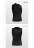 Top de neopreno sin mangas con forro polar de 3 mm unisex para natación en aguas frías, surf y snorkel.