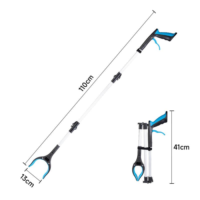 Portable Foldable Litter Picker Grabber Tool Lightweight Wide Claw Trash Reacher for Outdoor Camping Cleaning