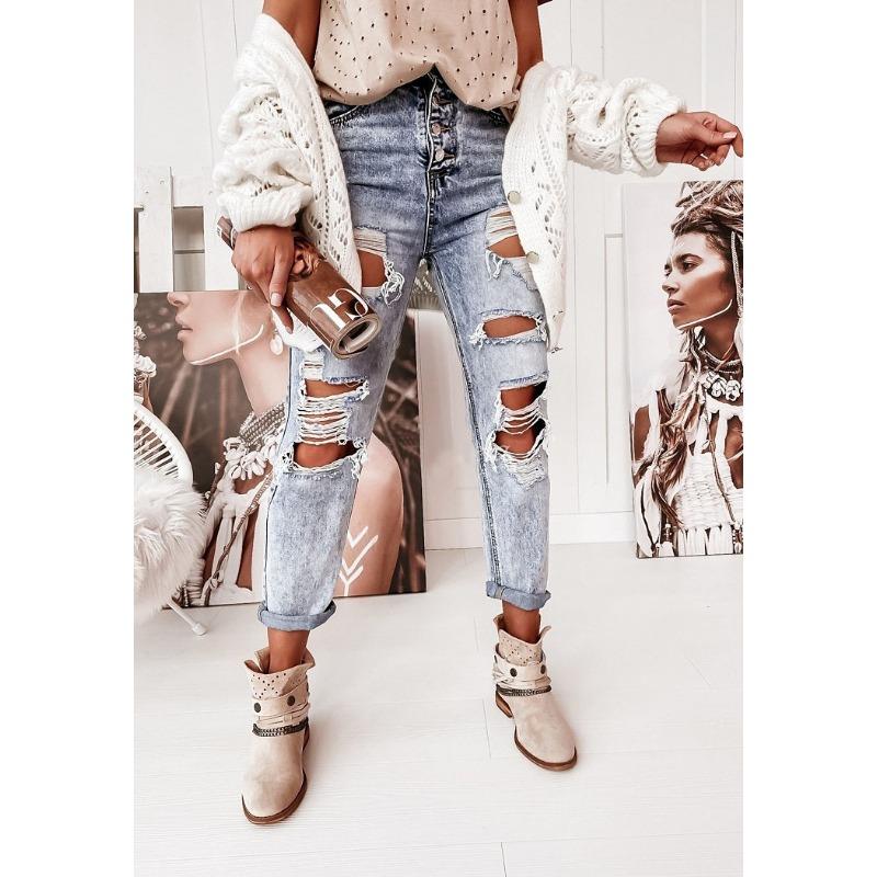 

Direct purchase wish women s jeans casual straight wash ripped middle waist jeans women XXL джинсовый синий