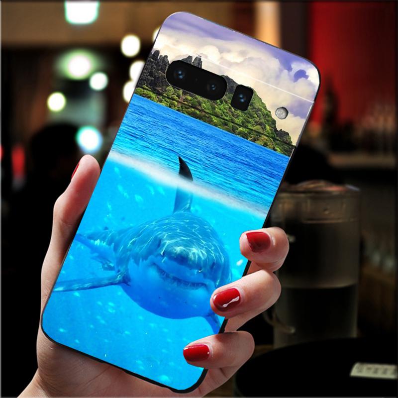 

Phone Case For Google Pixel 10 Pro XL 9 Pro XL 8 7 6 Pro 9A 8A 7A 6A Pixel 8 7 6 5 Ocean Whale Shark Google Pixel 7a