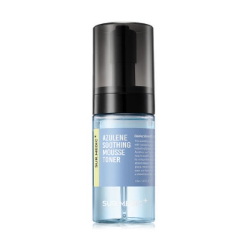 

SUR.MEDIC+ Успокаивающий увлажняющий мусс-тонер с азуленом Корейский K-Beauty Успокаивающий пенный тонер для чувствительной кожи 110 мл