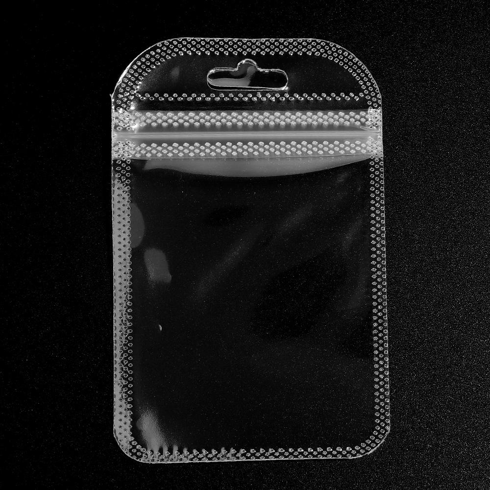 20pcs Iridescent Ziplock Bags Colorful Laser Nail Cosmetic Plastic Package Bag For Jewelry Storage Bracelet Earrings Package Bag