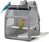 Haustierrucksack tragbar und atmungsaktiv Vogeltasche Grau