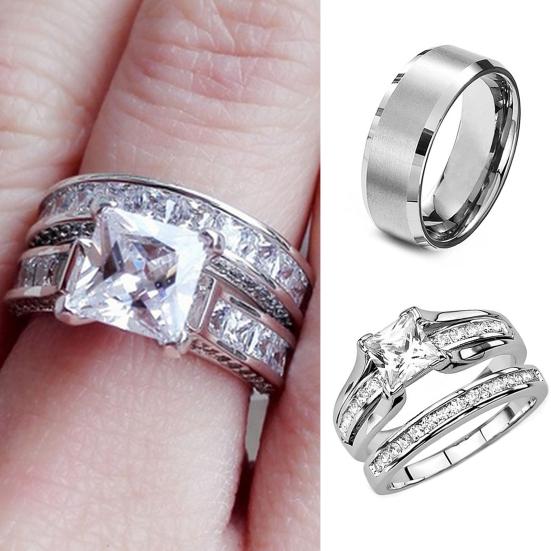 

Eye-attractive Ring All-matched Alloy Beveled Edge