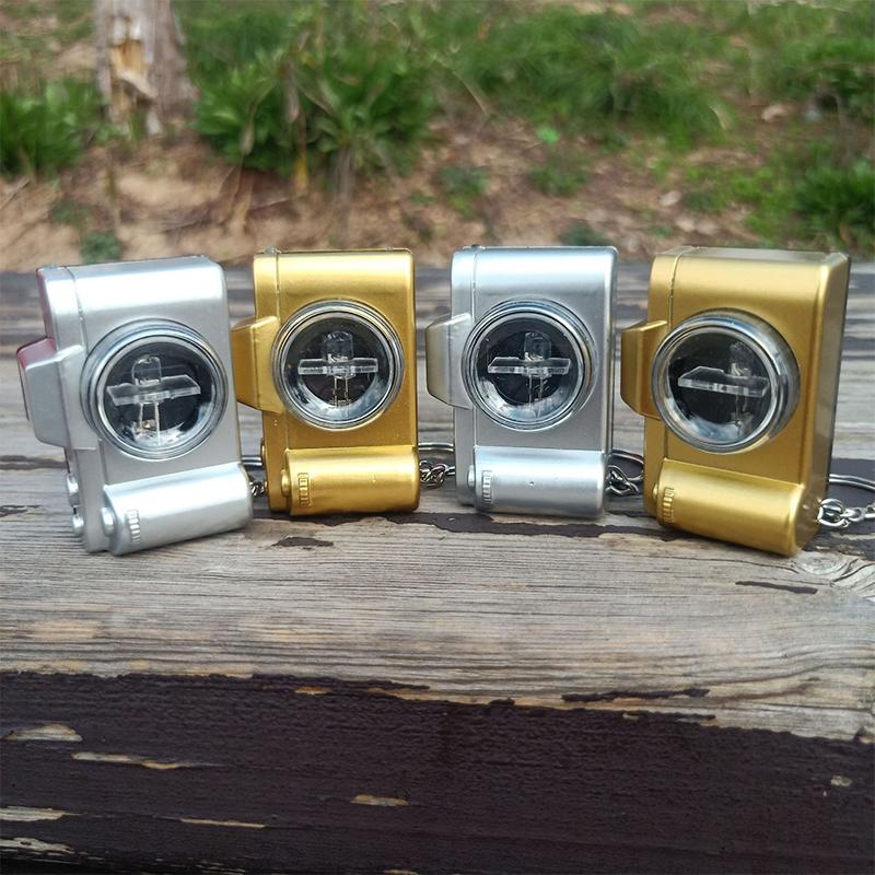 Cartoon Led Light-Up Keychain Creative Bag Charm Light-Up Toy Gift Mini Flashlight