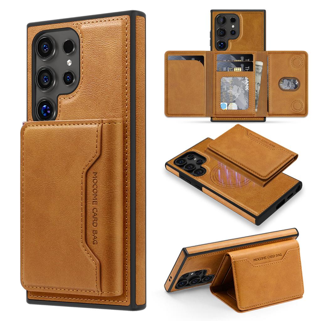 Suitable for Samsung S25 Ultra Mobile Phone Case S24 Multi Functional Powerful Magnetic Card Cover S23 Protection Case