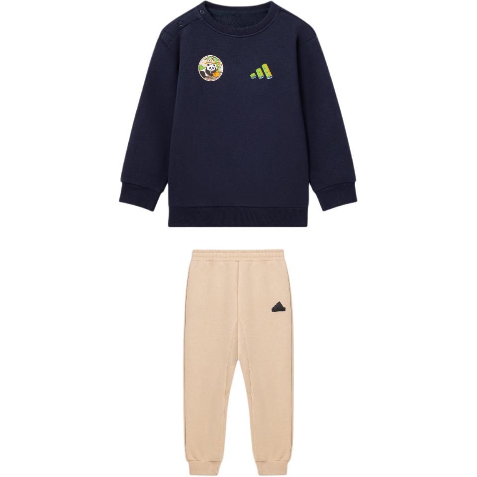 Adidas Casual Sportswear FW24 CREW TRACKSUIT Legend Ink/Magic Light Brown Infant And Toddler JN9567 104