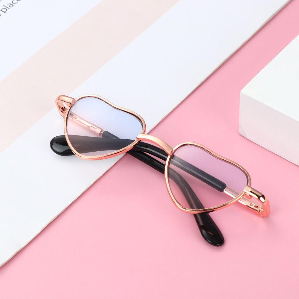 

Для Блайт Прозрачные линзы Форма сердца плюшевая кукла Очки Миниатюрные кукольные очки Игрушки Очки